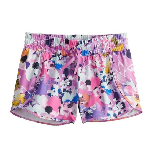 Sun Gear Dolphin Shorts Pink Floral Attached Panty Comfortable Stretch JJ2039 - Picture 1 of 4